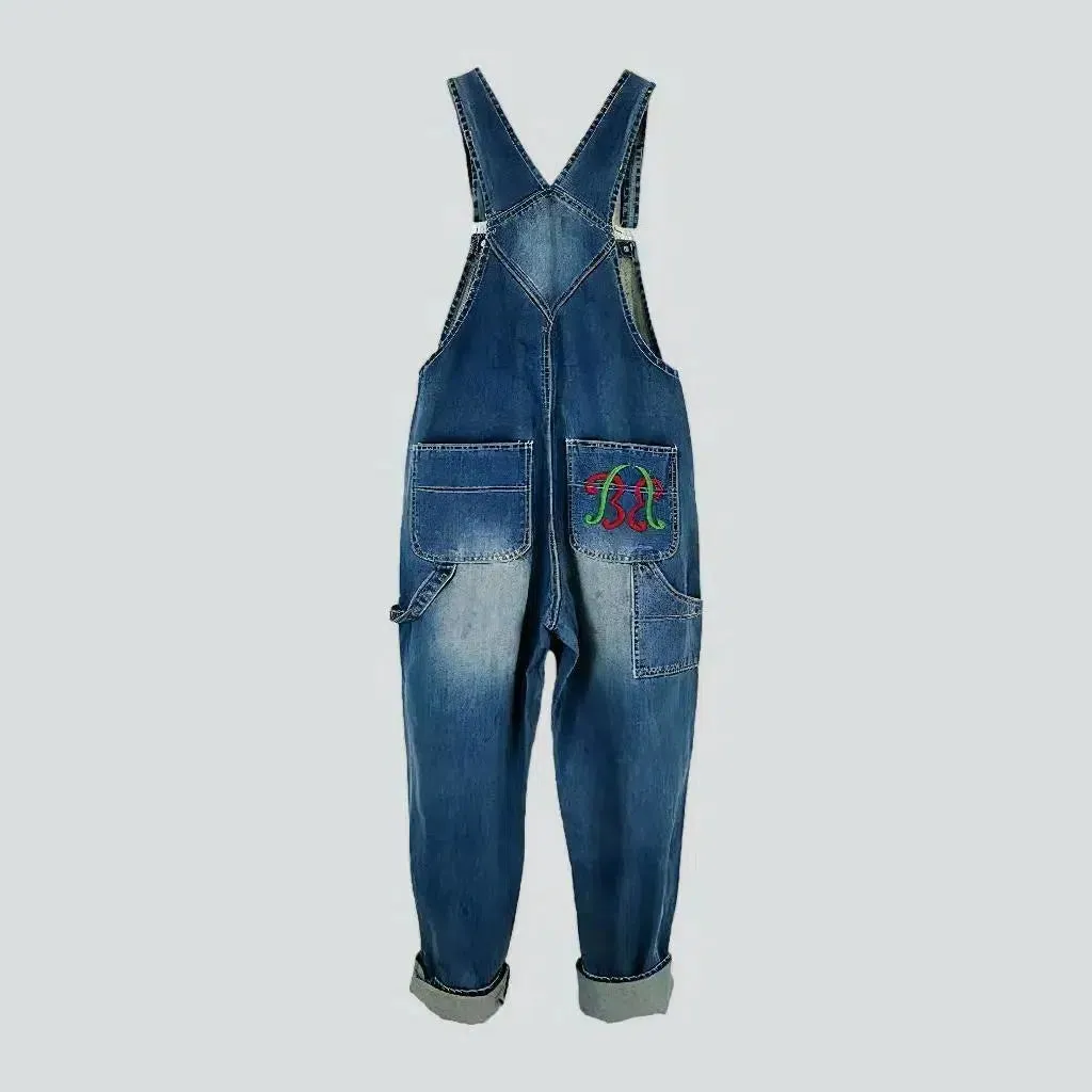 Denim dungaree for men