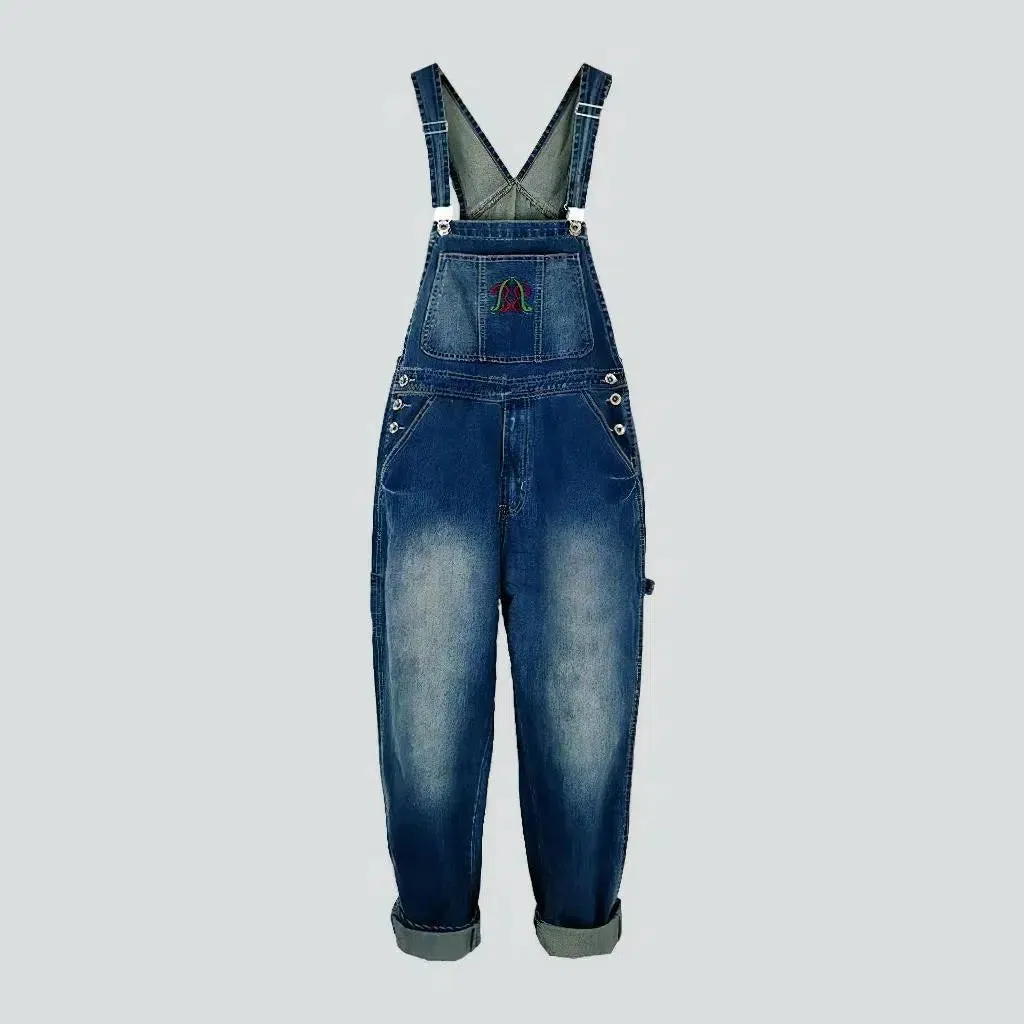 Denim dungaree for men