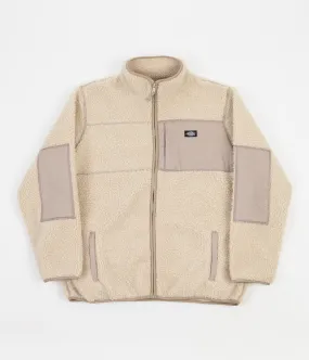 Dickies Red Chute Sherpa Zip Through Fleece - Light Taupe