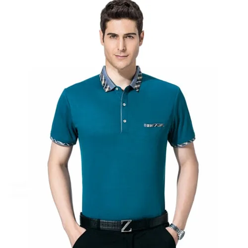 DIQIAO Summer Men's Short Sleeve Turn-collar Business Suit Polo Shirt Leisure Fashion Men's Jacket