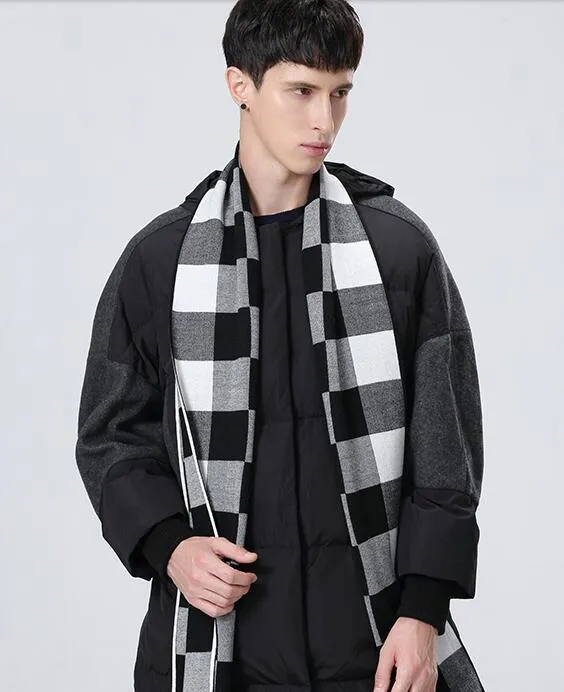 DOTAIN  WY02 Plaid Scarf for Men