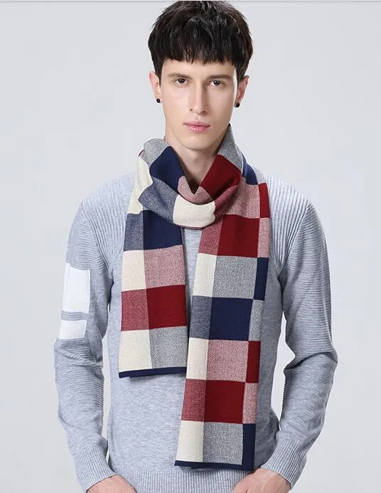 DOTAIN  WY02 Plaid Scarf for Men