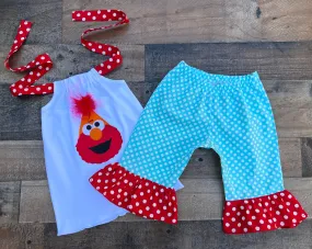 Elmo Birthday Girl Outfit