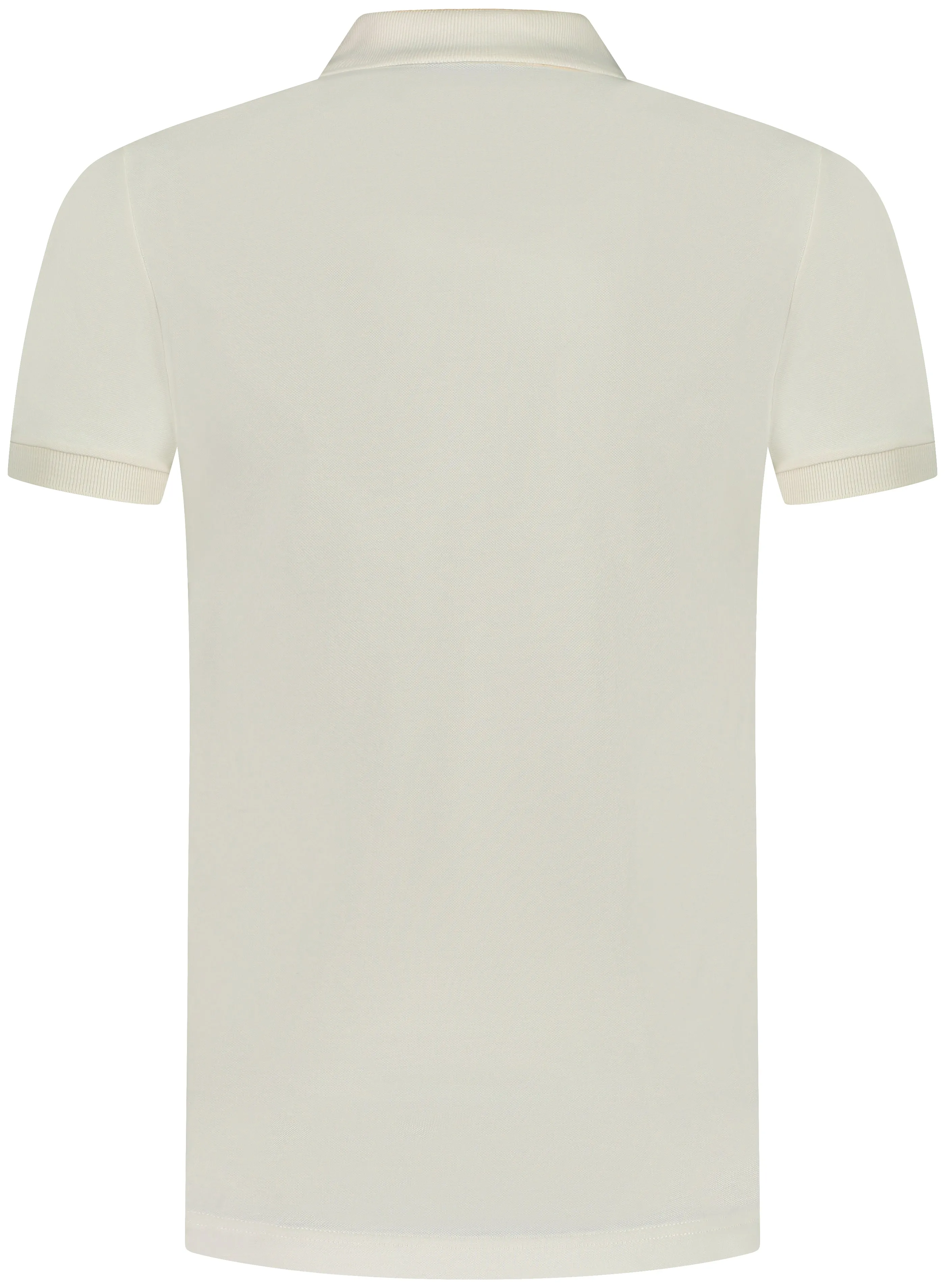 Embroidered Logo Polo Shirt (Cream) - I23F03063101329