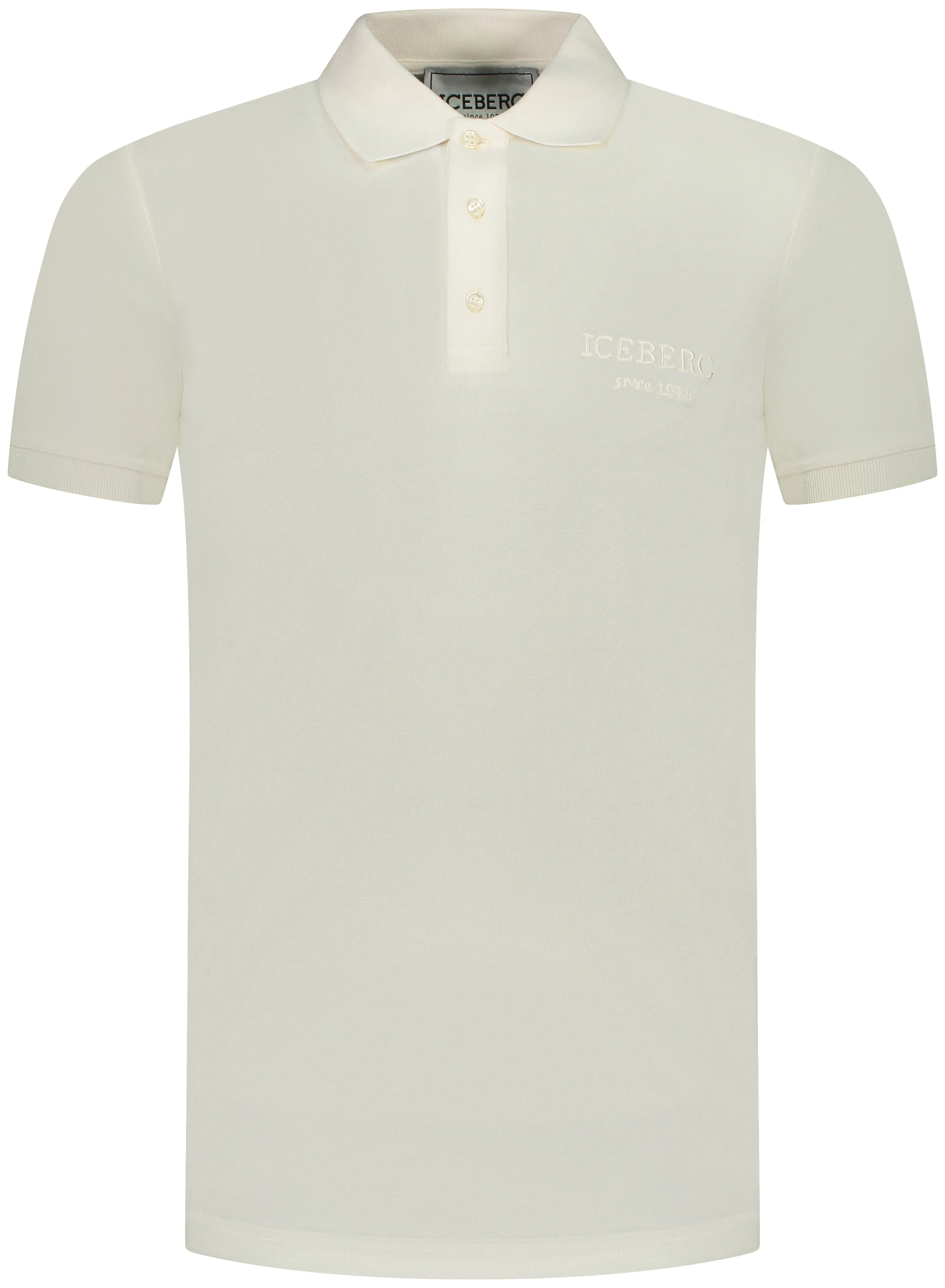 Embroidered Logo Polo Shirt (Cream) - I23F03063101329