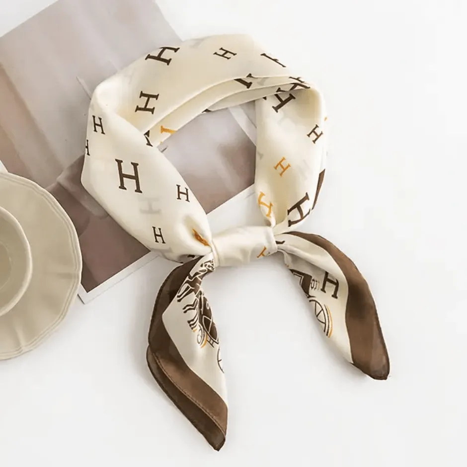 Equestrian Scarf - Beige