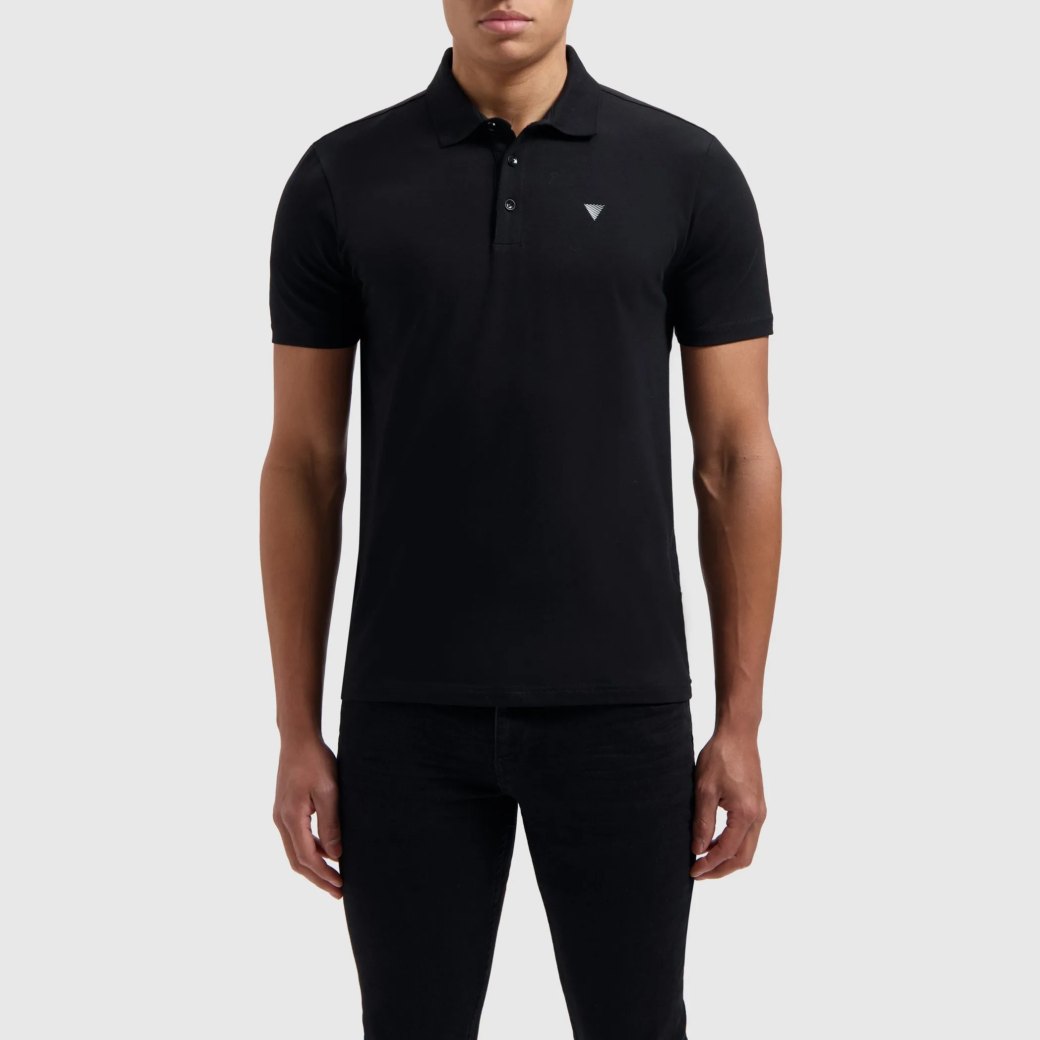 Essential Triangle Polo | Black