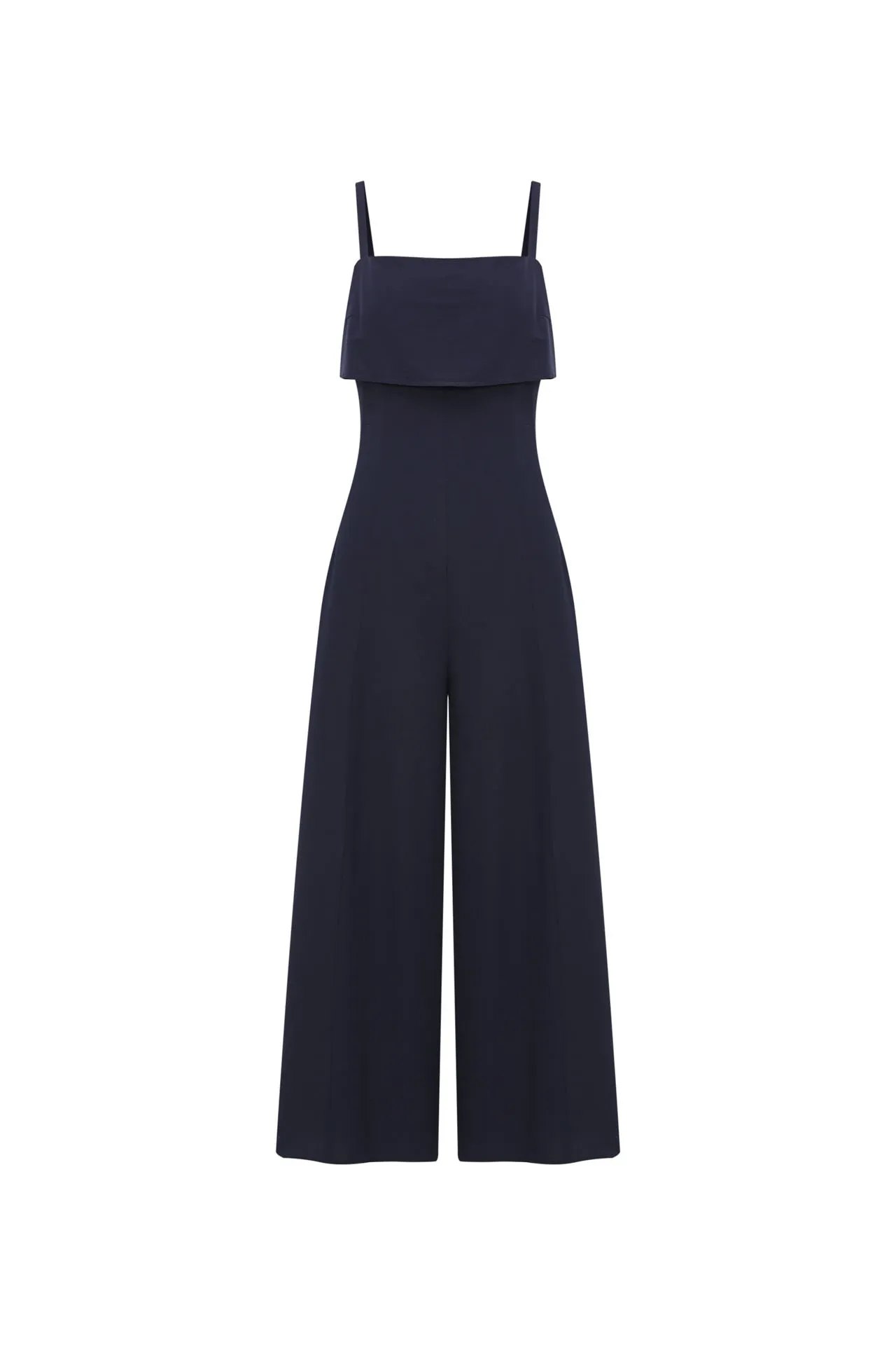 Flare Jumpsuit with Adjustable Straps