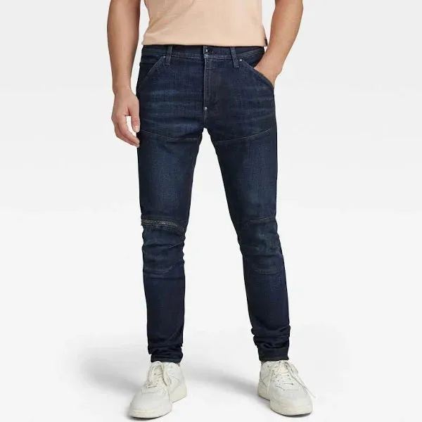 G-Star 5620 3D ZIP KNE SKINNY Men’s -WORN IN DARK SAPPHIRE