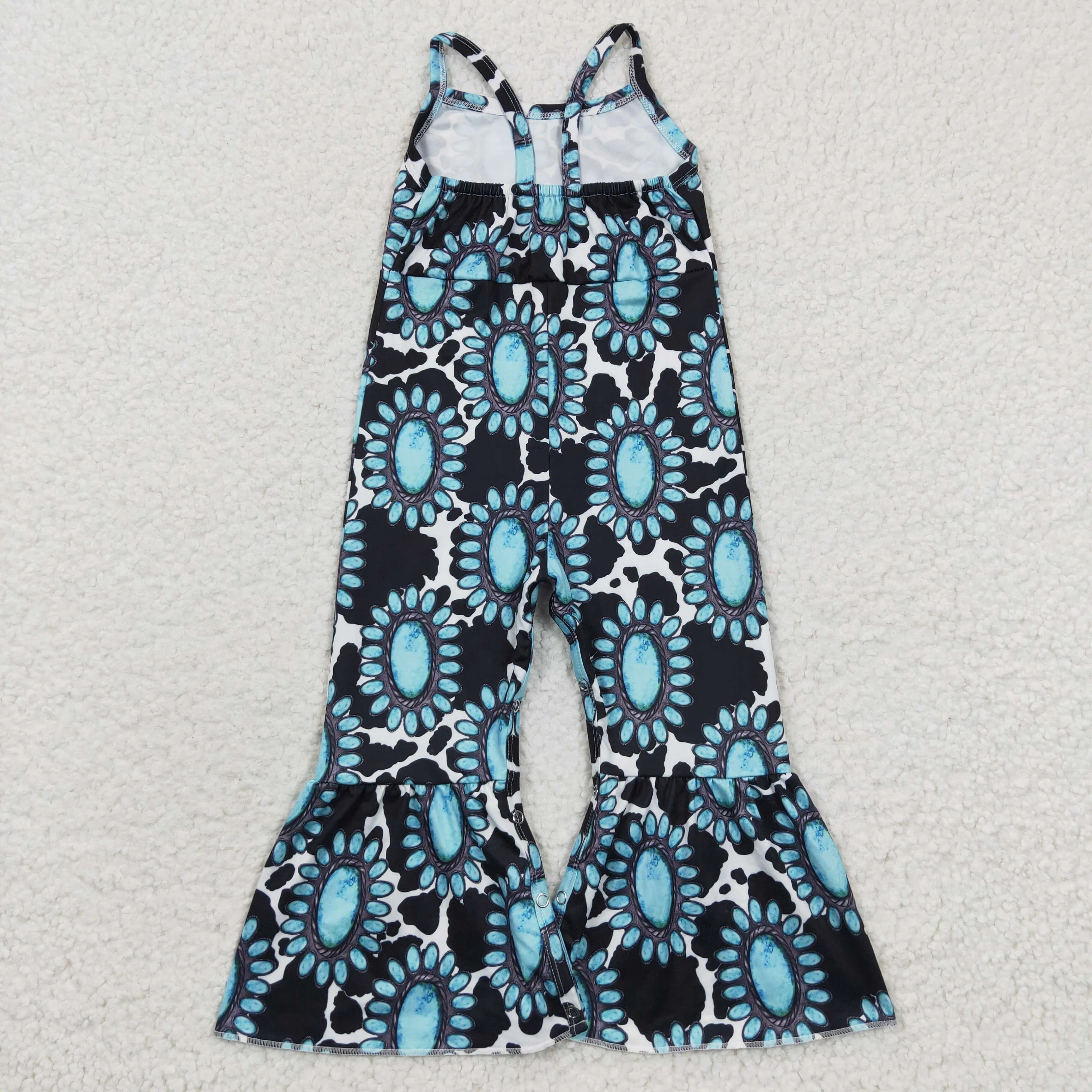 girls gem printed jumpsuit SR0369