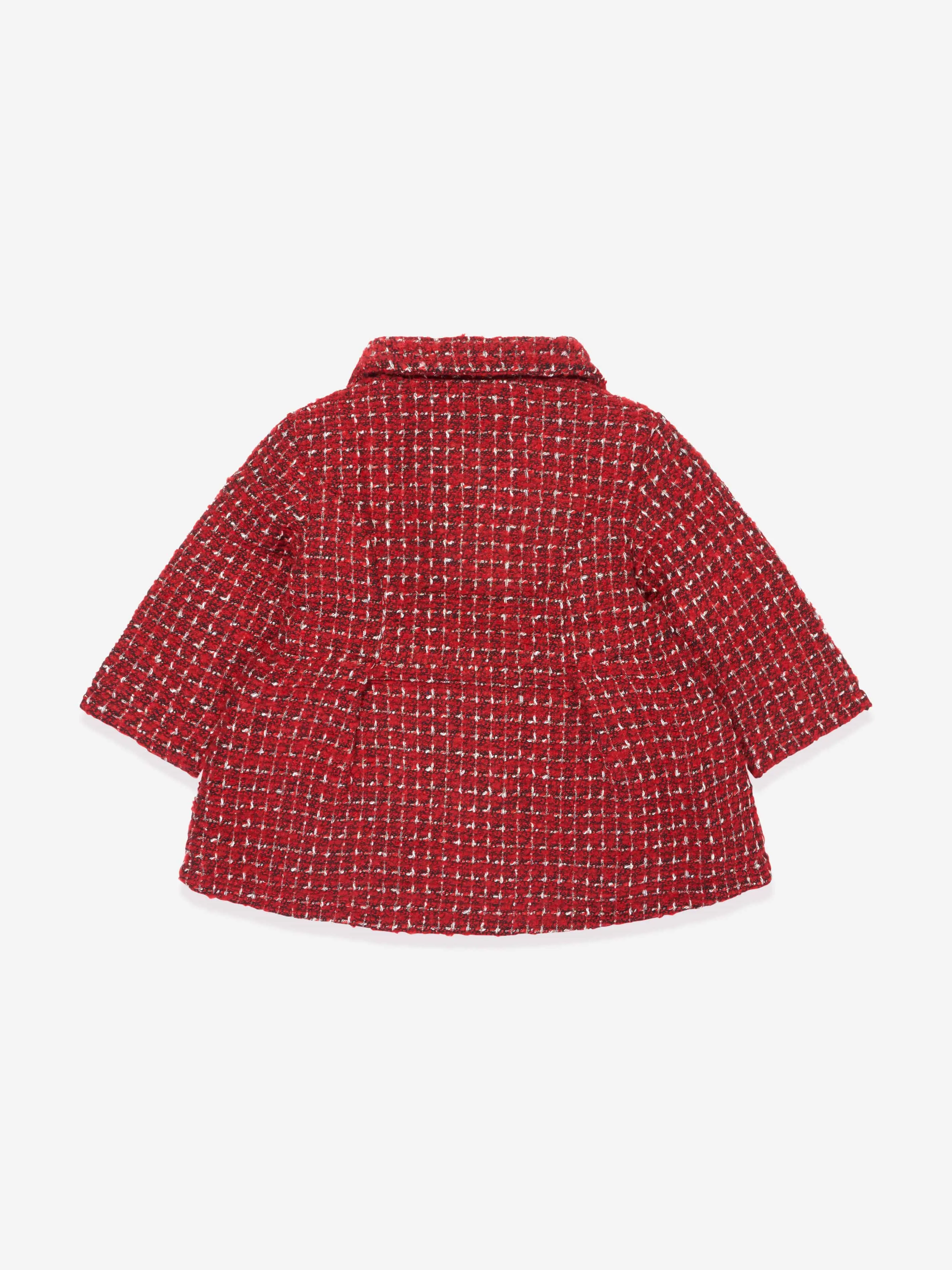 Guess Girls Boucle Coat in Red