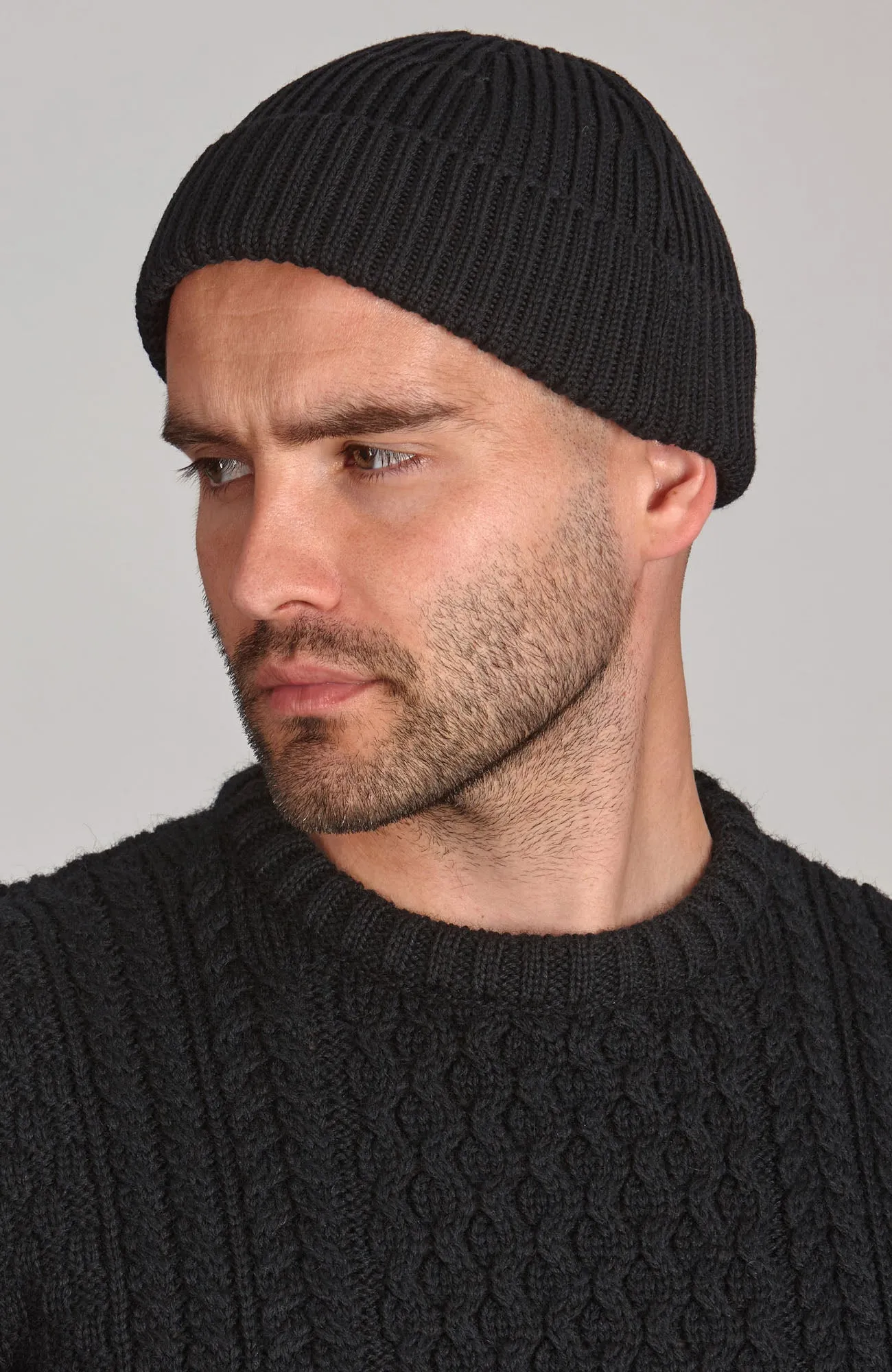 Heavyweight Extra Fine Merino Fisherman Beanie