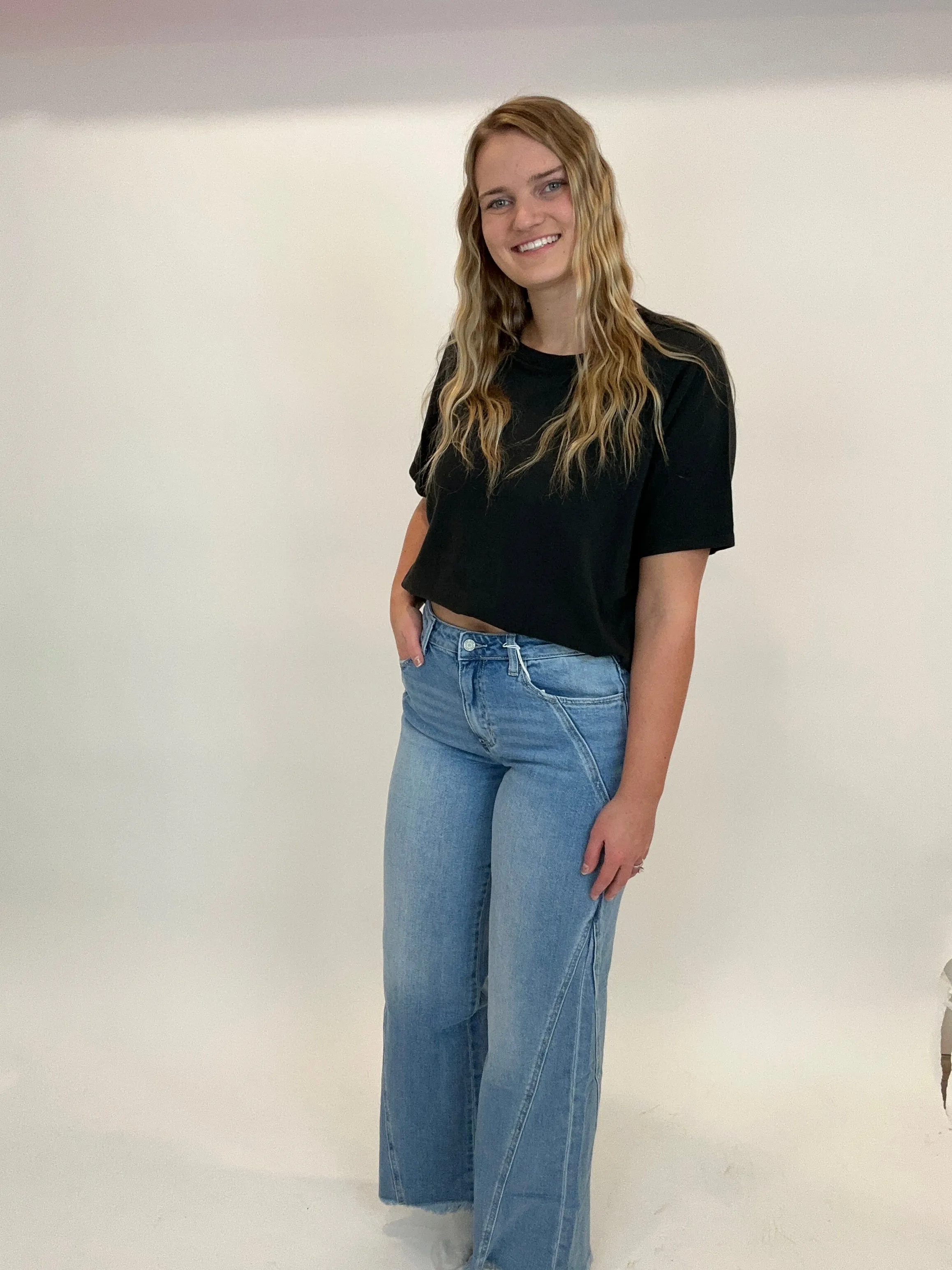 High Rise Wide Leg Jeans