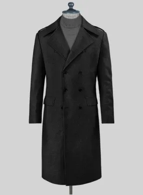 Highlander Black Tweed GQ Overcoat