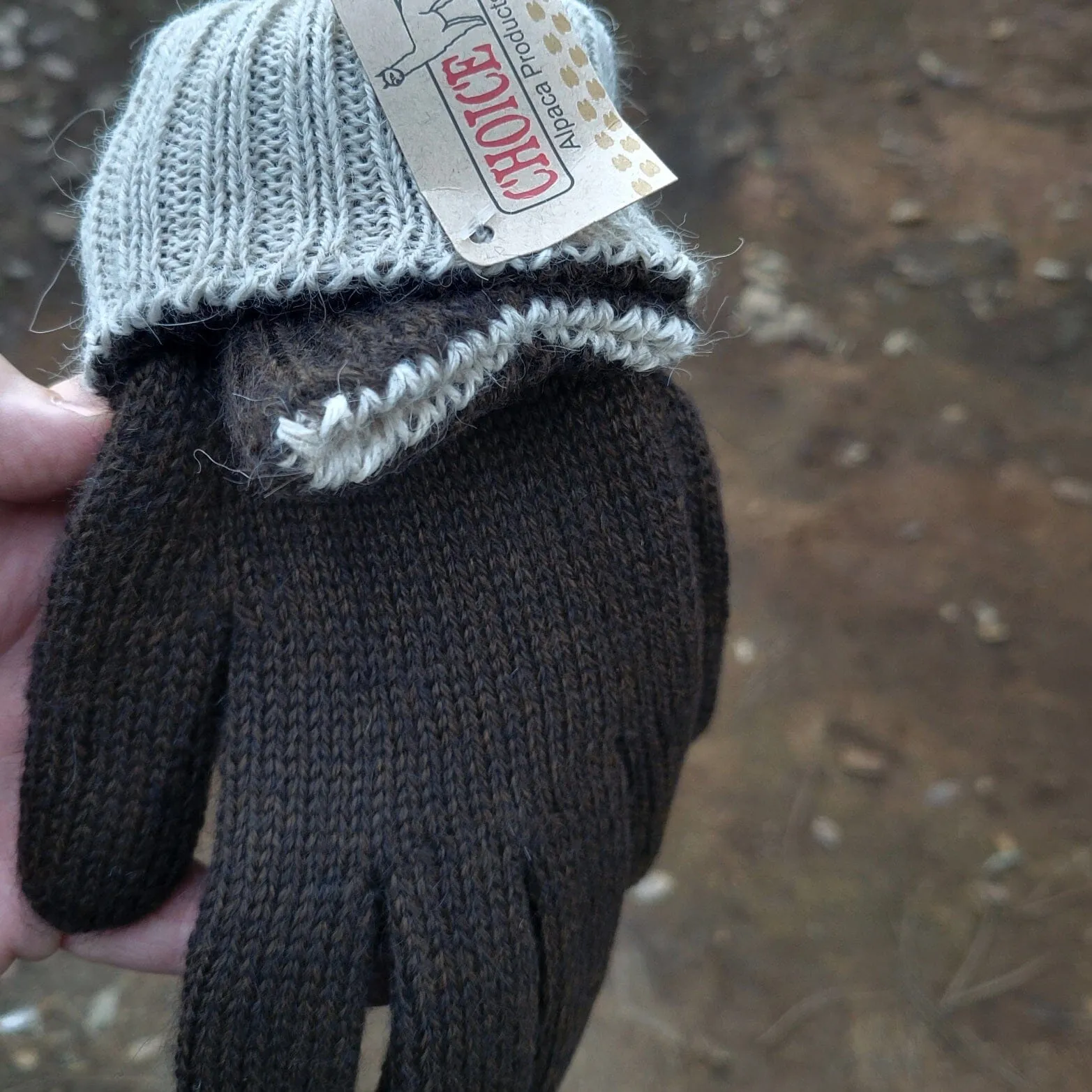 Iditarod 100% Alpaca Double-Thick Reversible Gloves