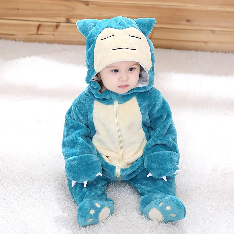 Infant Male And Female Baby 0-3 Years Old Animal Single Layer Jumpsuit Romper