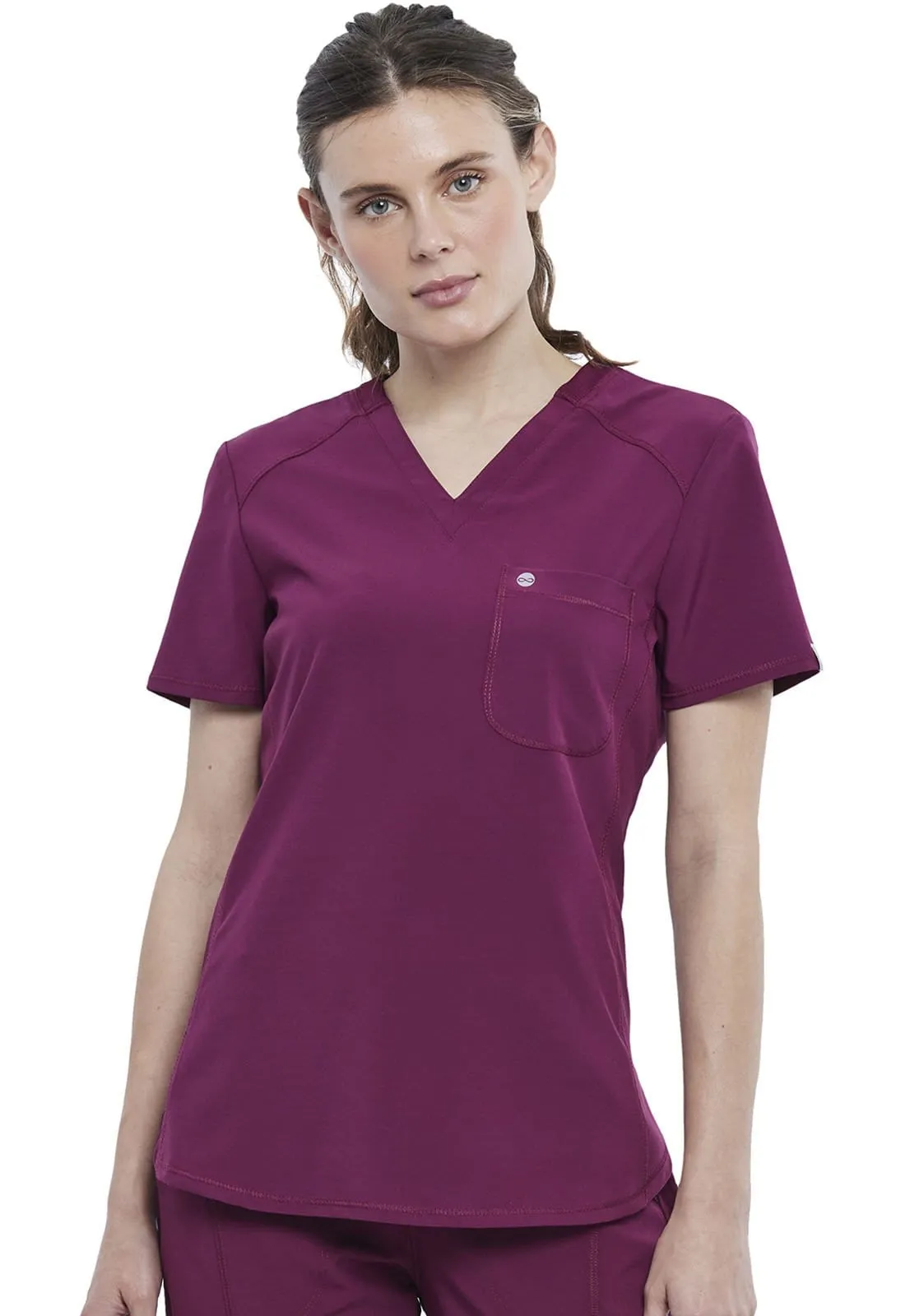 Infinity Tuckable V-Neck Scrub Top CK687A