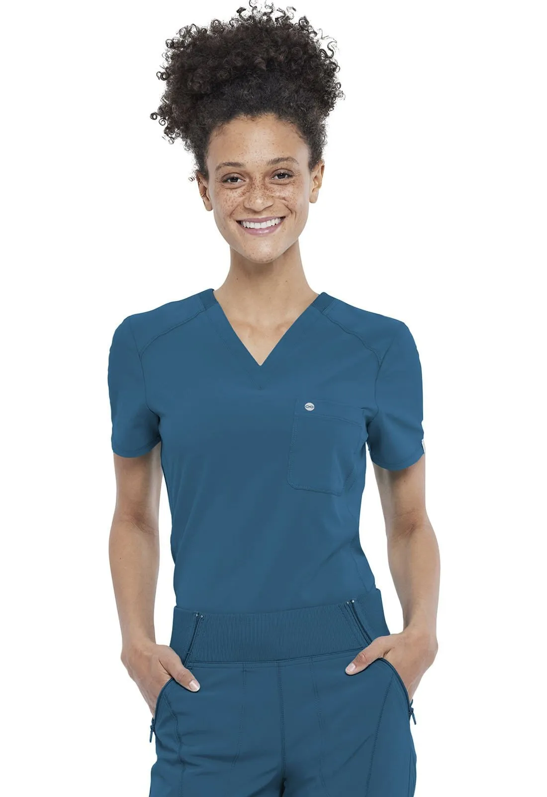 Infinity Tuckable V-Neck Scrub Top CK687A