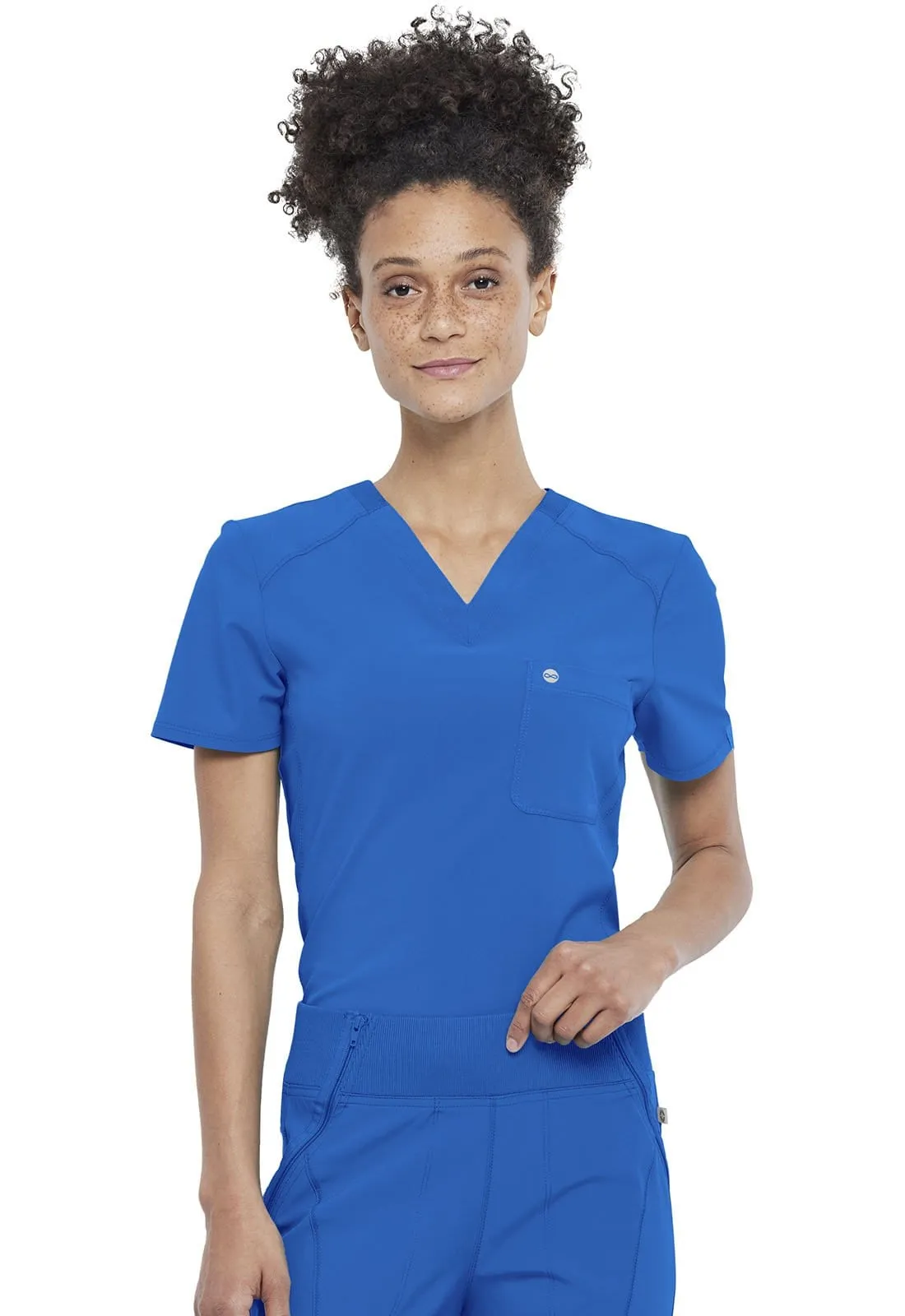 Infinity Tuckable V-Neck Scrub Top CK687A