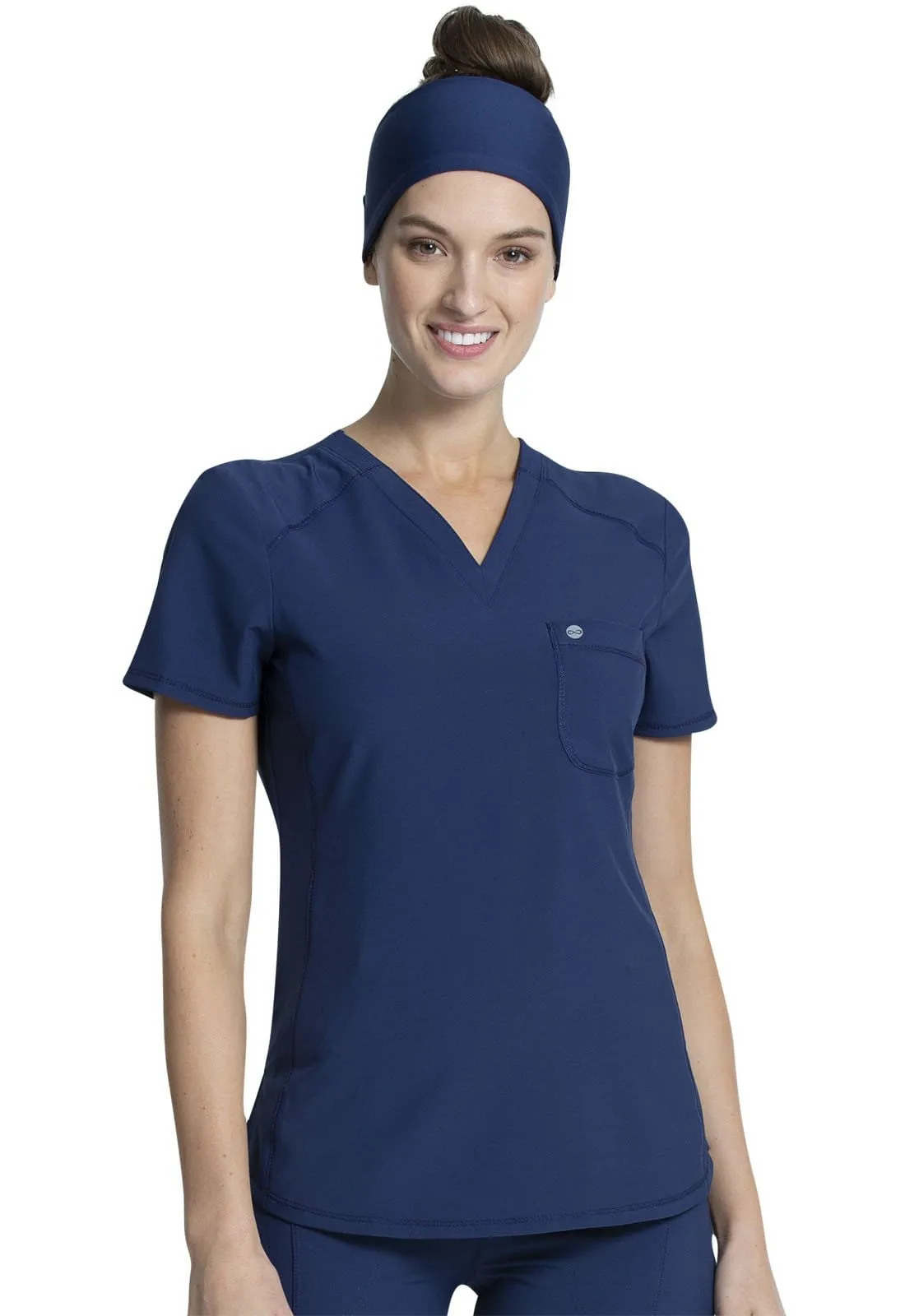 Infinity Tuckable V-Neck Scrub Top CK687A