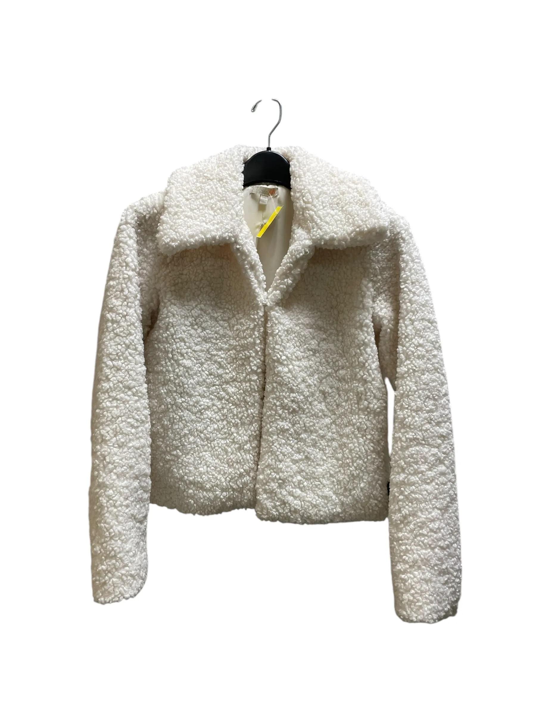 Jacket Faux Fur & Sherpa By Gianni Bini In Cream, Size: Xs