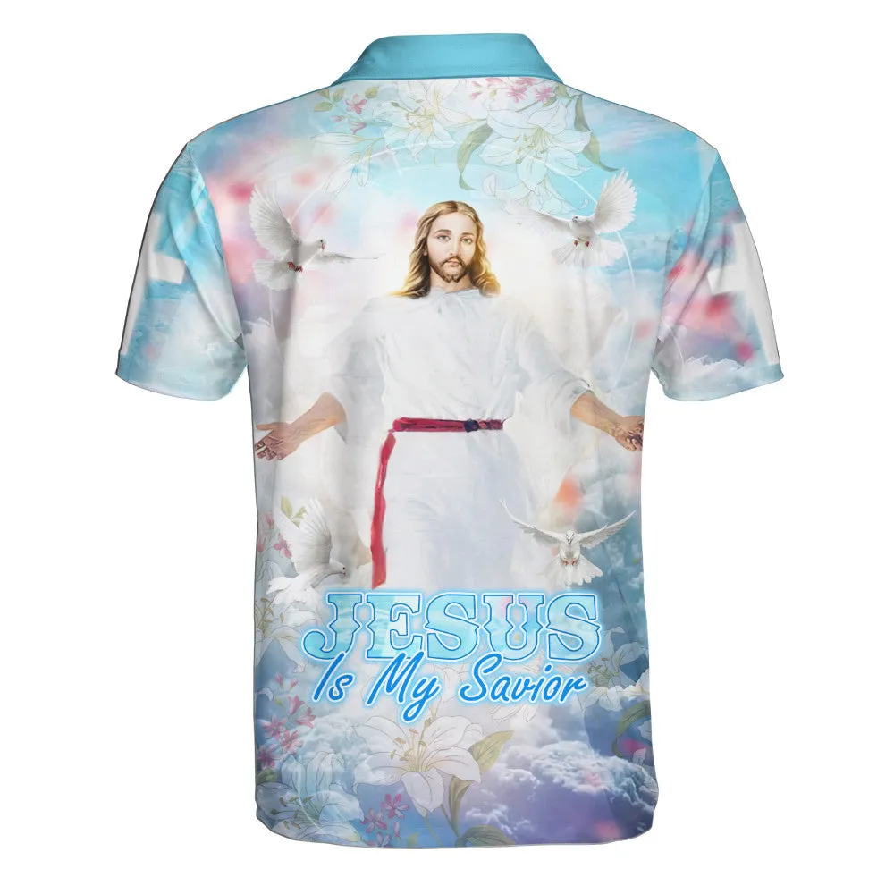 Jesus Dove Is My Savior Polo Shirt - Christian Shirts & Shorts