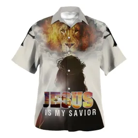 Jesus Is My Savior Lion Polo Shirt - Christian Shirts & Shorts