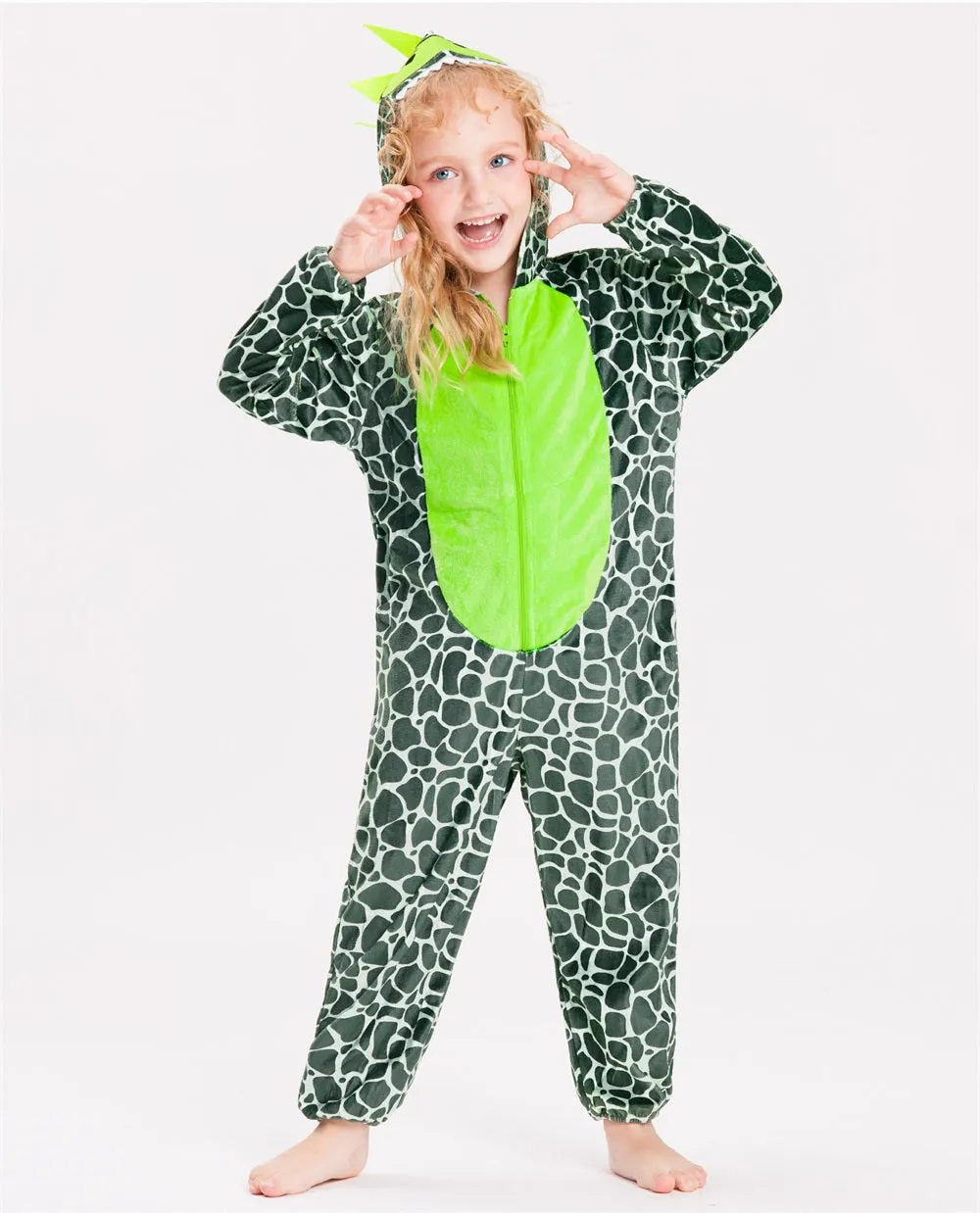 Kids Dinosaur Costume, Toddler Halloween Animal Onesie Romper Boy Girl Outfit