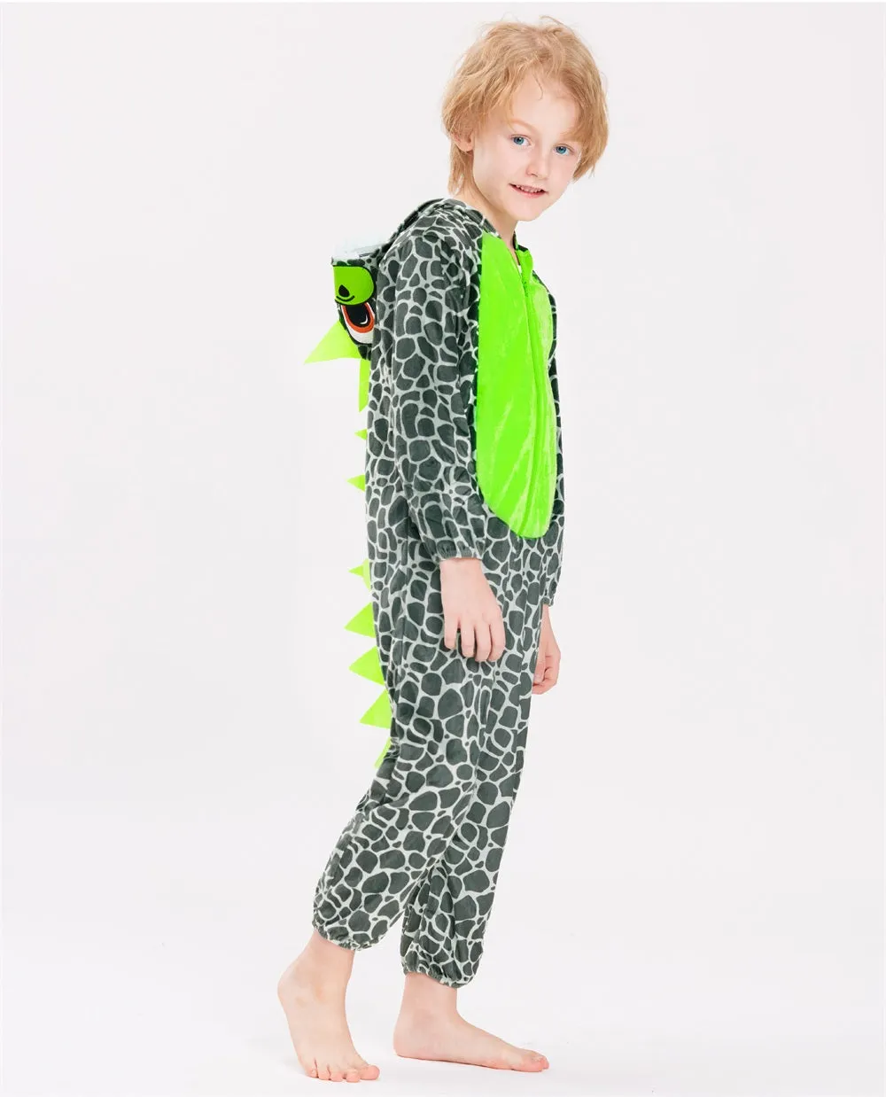 Kids Dinosaur Costume, Toddler Halloween Animal Onesie Romper Boy Girl Outfit