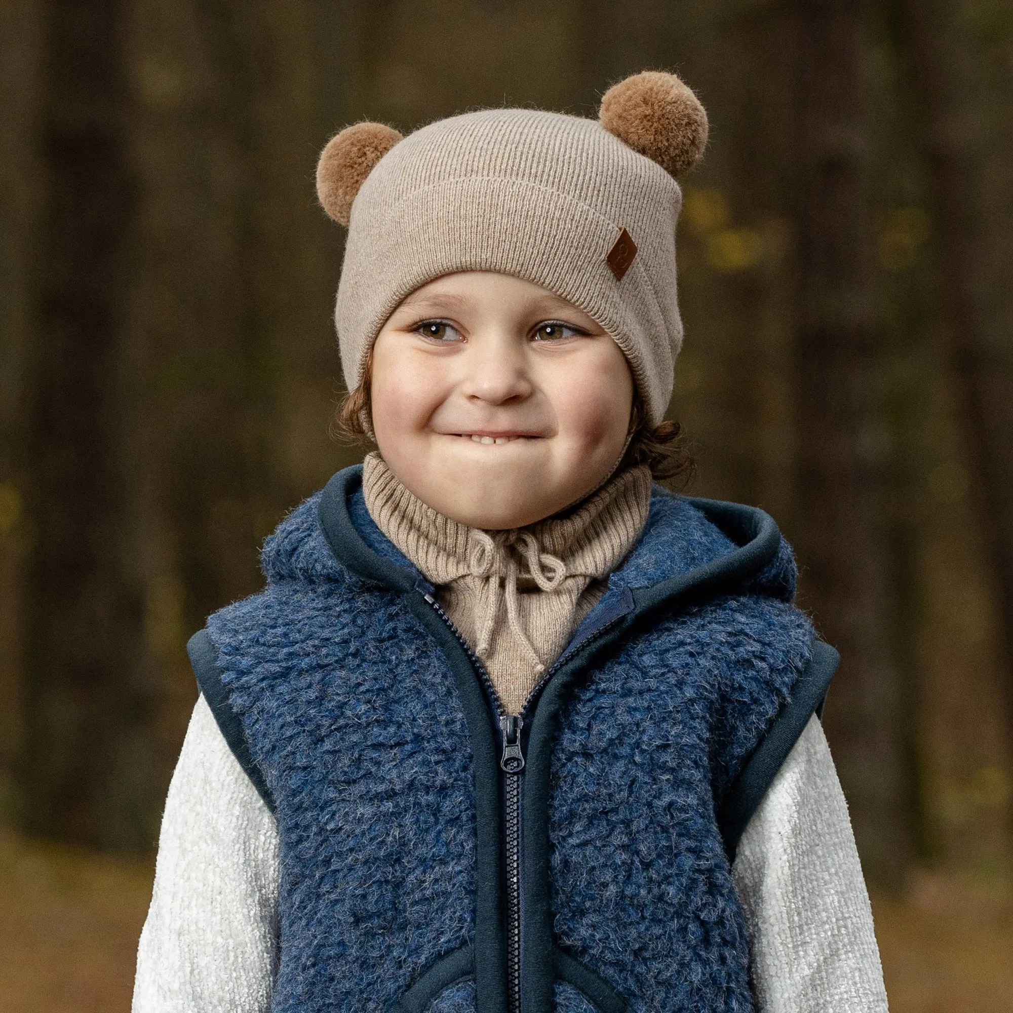 Kids' Knit Baby Beanie Cashmere Blend