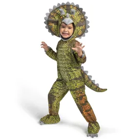 Kids Realistic Triceratops Dinosaur Costume for Boy Halloween Party