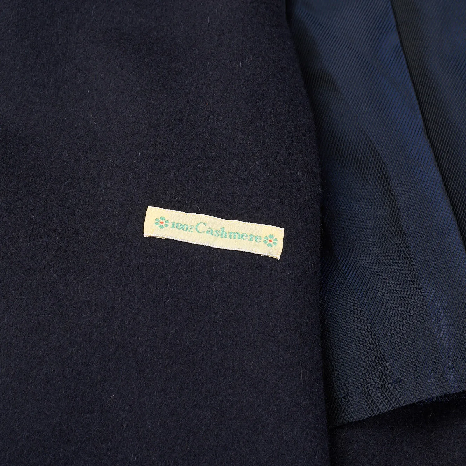 KITON Napoli Handmade Balmacaan Midnight Blue Cashmere OverCoat EU 52 NEW US 42