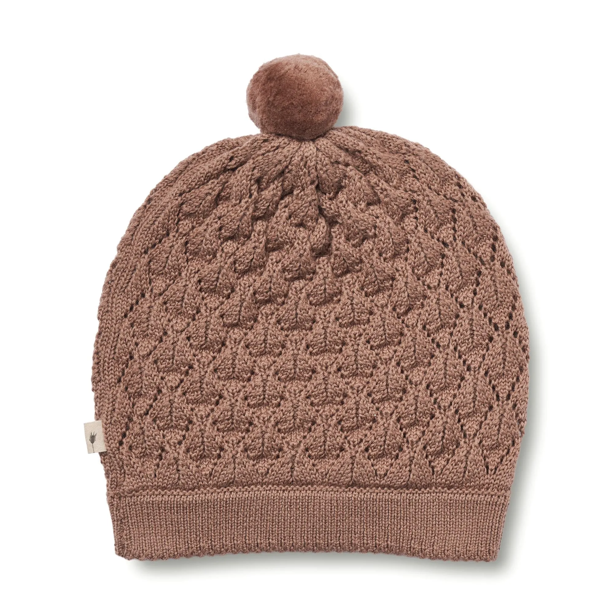 Knitted Hat Ezel - berry dust