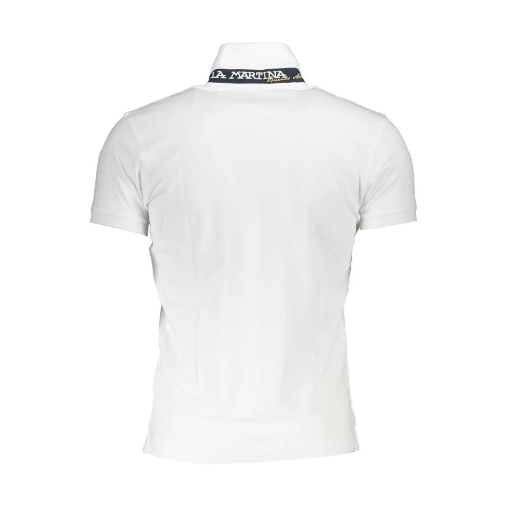 La Martina Sophisticated Slim Fit Polo with Contrast Details