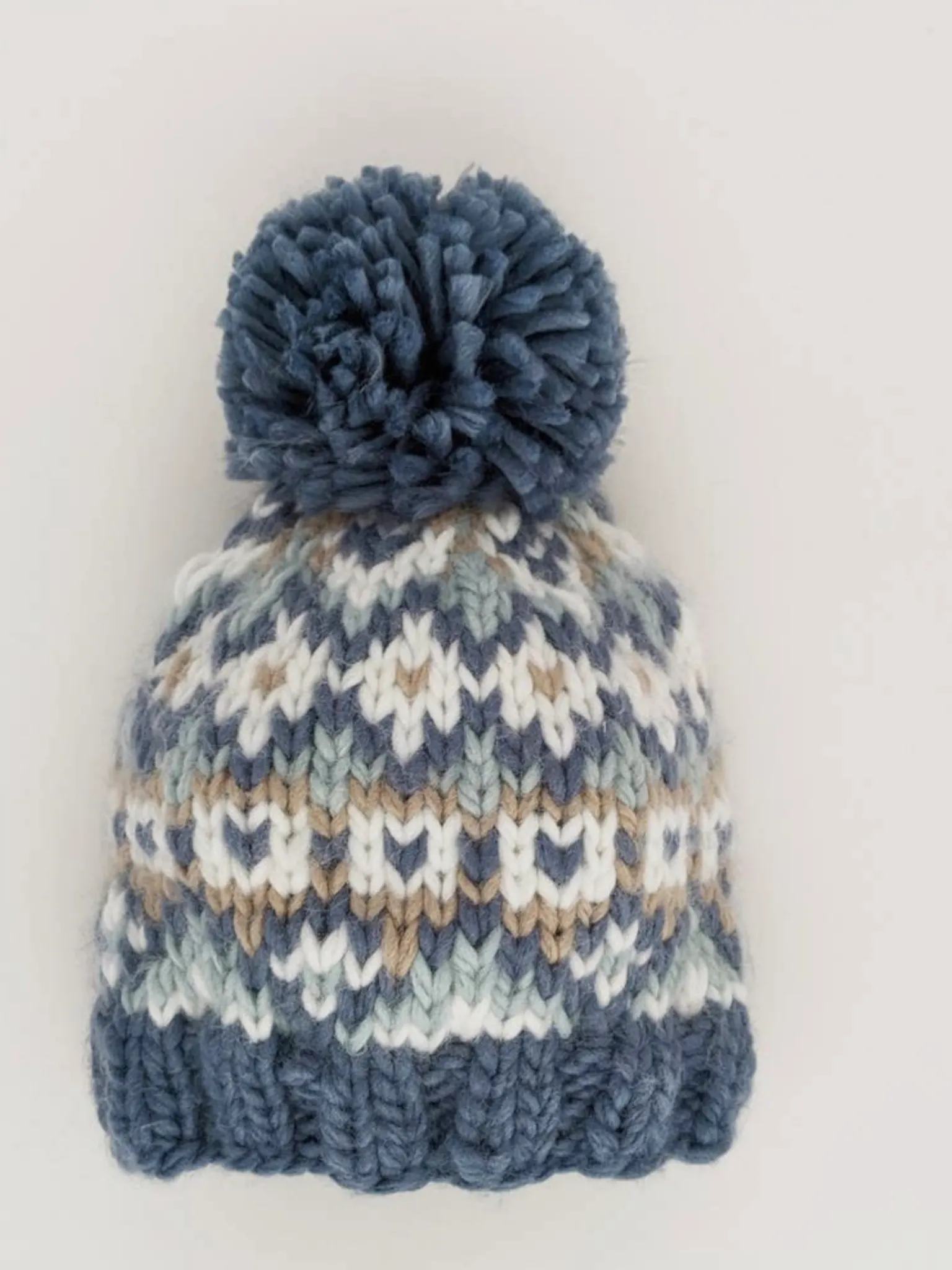 Littles Fairisle Beanie - Slate