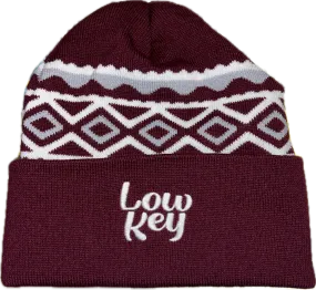 Low Key Holiday  - Burgundy Beanie