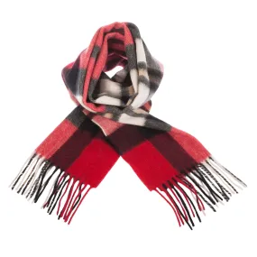 Lyle & Scott 100% Cashmere Scarf  Exploded Thomson Red