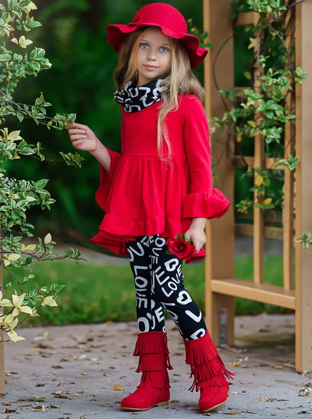 Make You Mine Tunic, Scarf and Legging Set