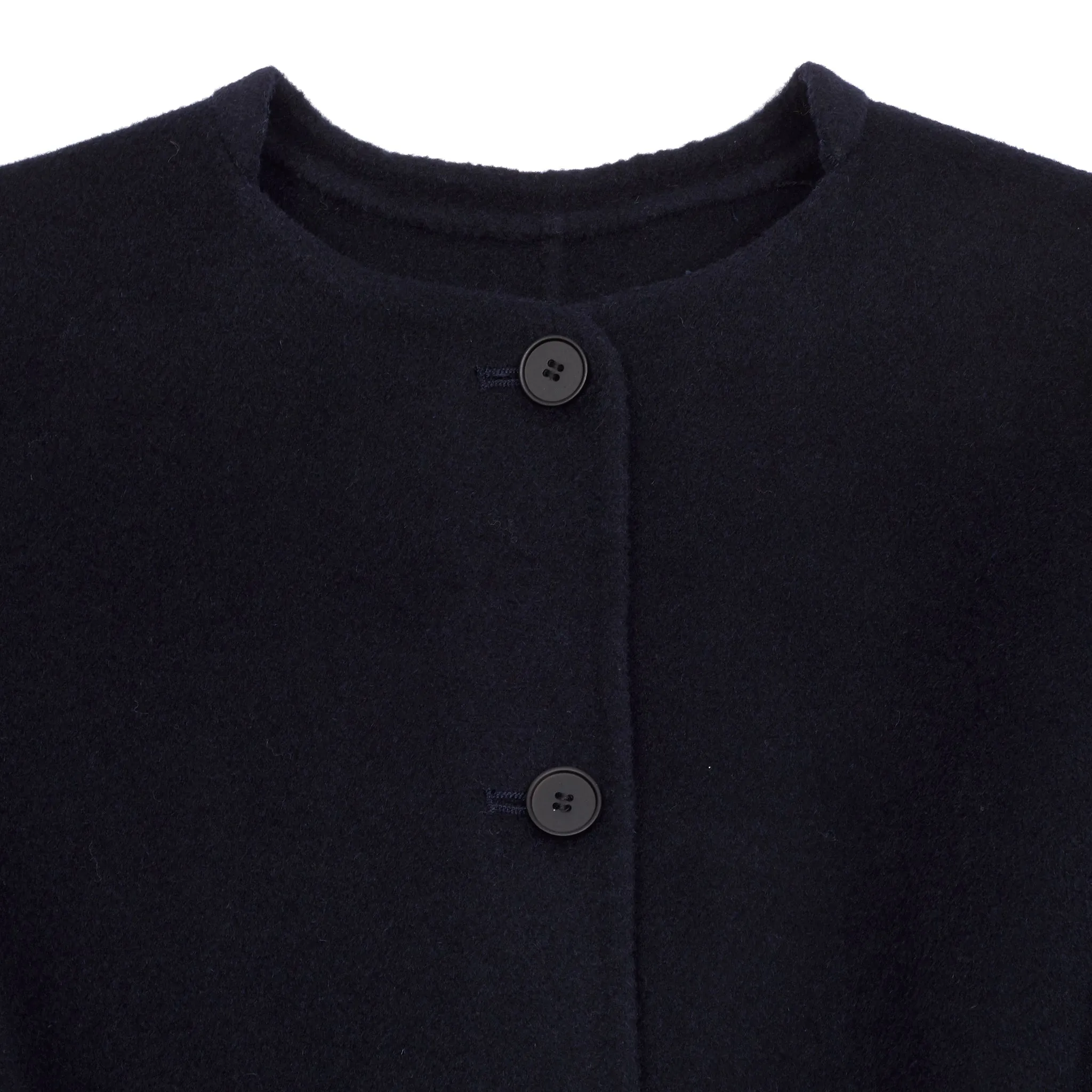 Manuelle Guibal Shawool Cashmere/Wool Coat in Indigo Night