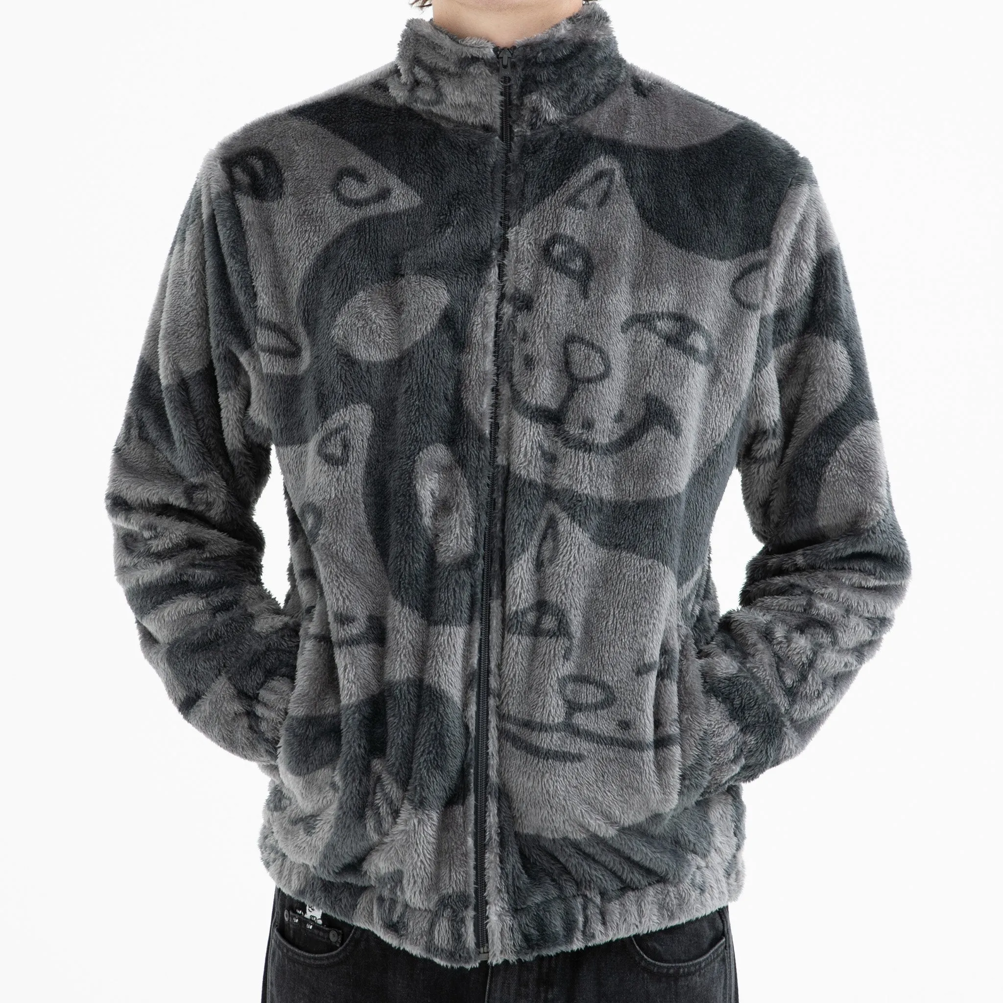 Many Faces Sherpa Jacket (Charcoal)