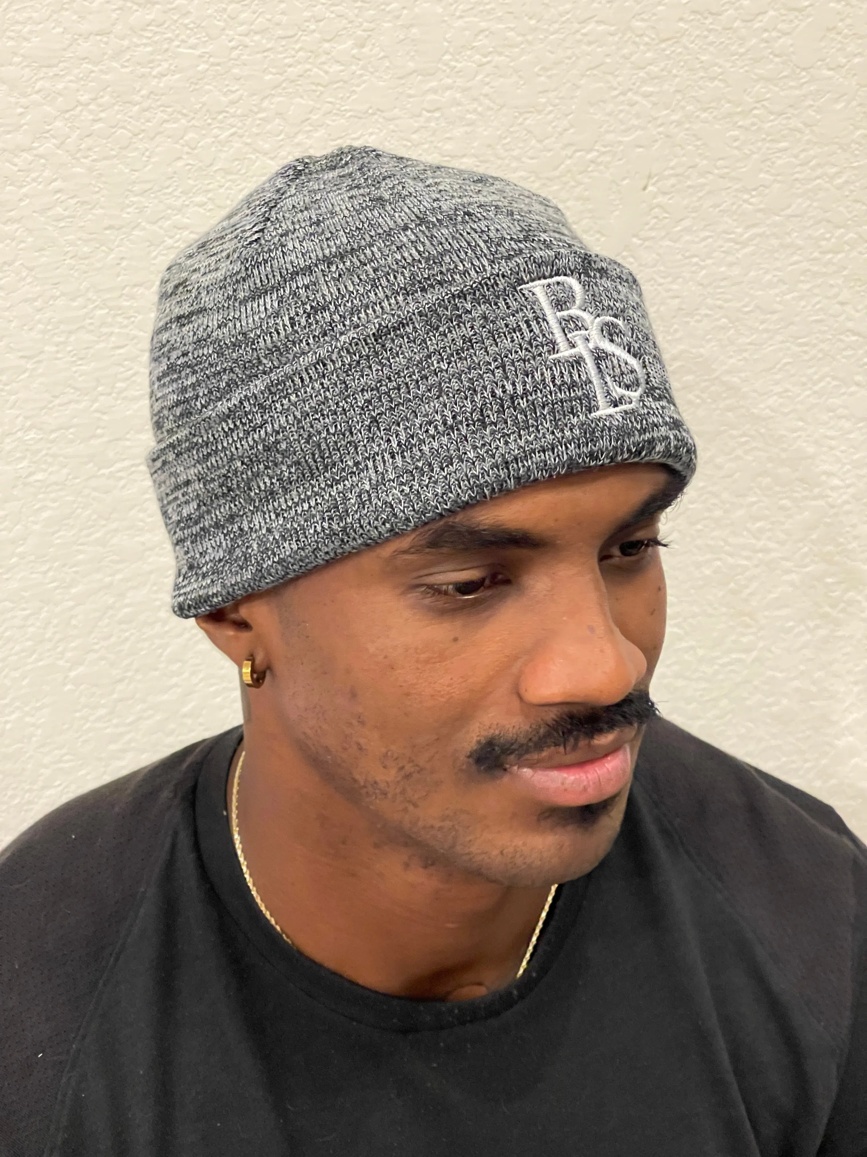 Marled Beanie - Charcoal/Silver; Charcoal/Black; Red/White; Navy/White