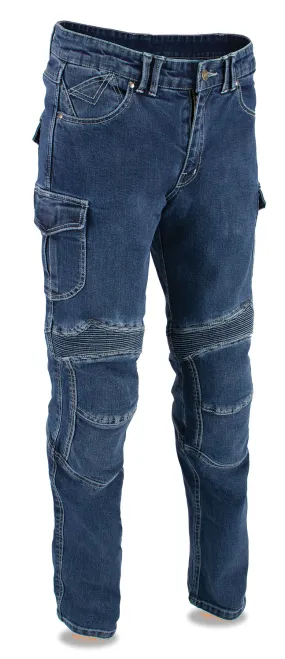 Men's Armored Straight Cut Denim Jeans Reinforced w/ Aramid® by DuPont™ Fibers