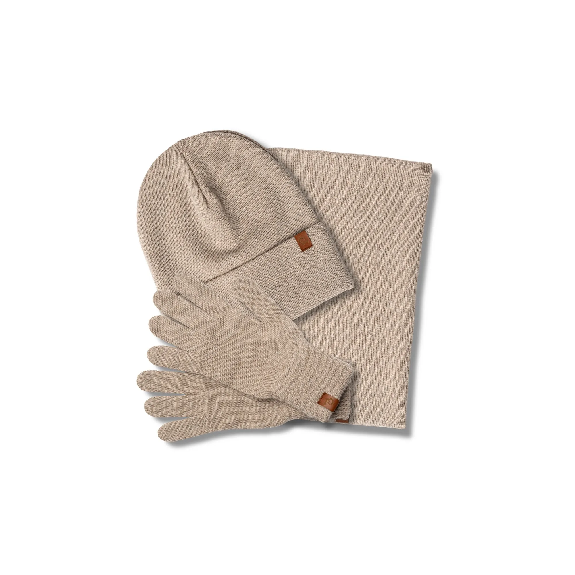 Men's Knit Beanie, Gaiter & Gloves 3-Piece