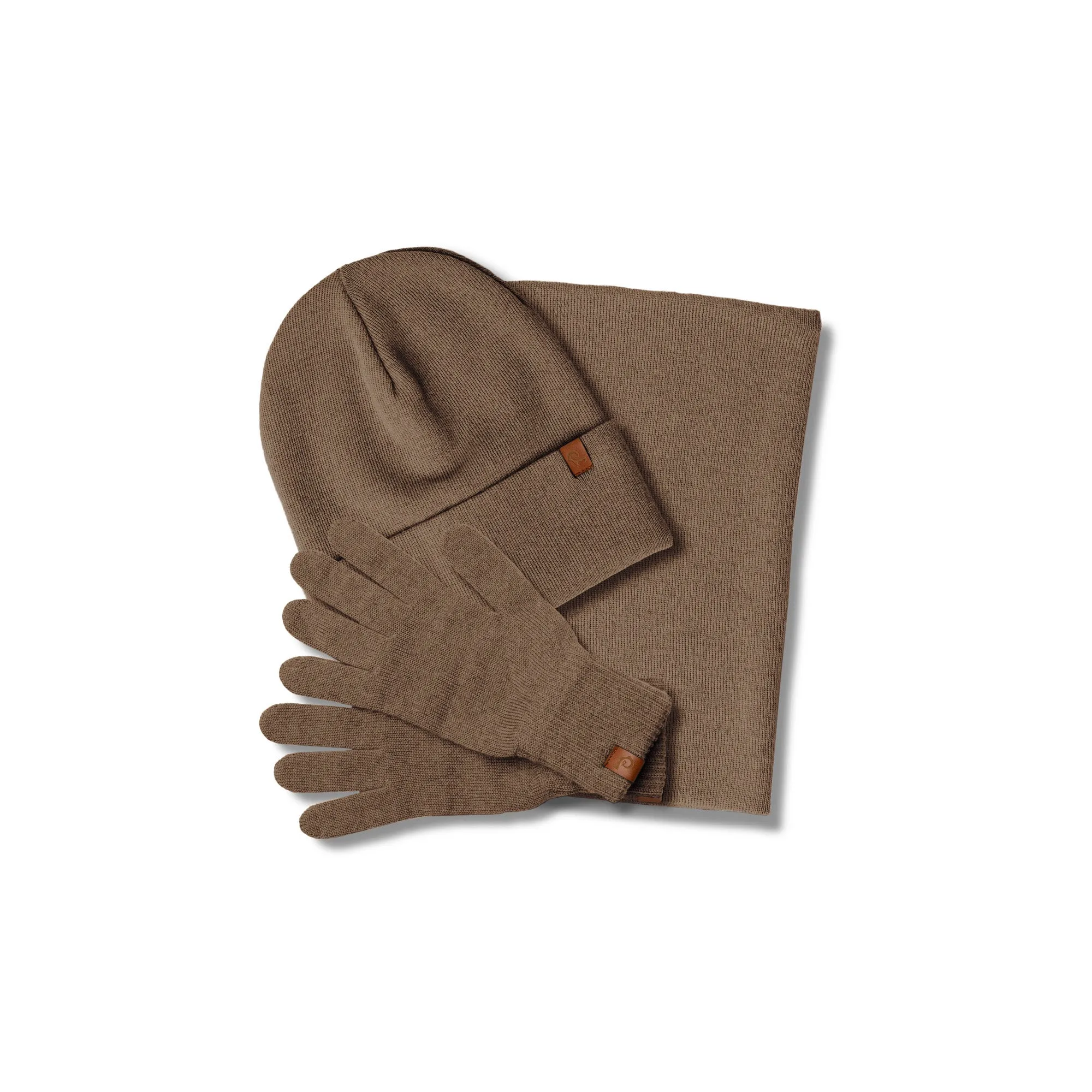 Men's Knit Beanie, Gaiter & Gloves 3-Piece