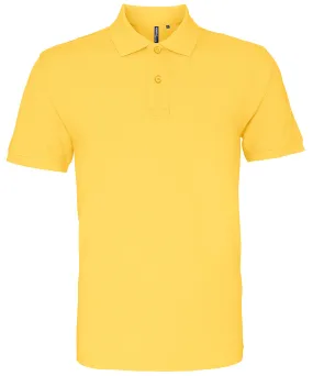 Mens Plain Short Sleeve Polo Shirt - Mustard