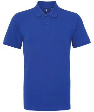 Mens Plain Short Sleeve Polo Shirt - Royal Blue