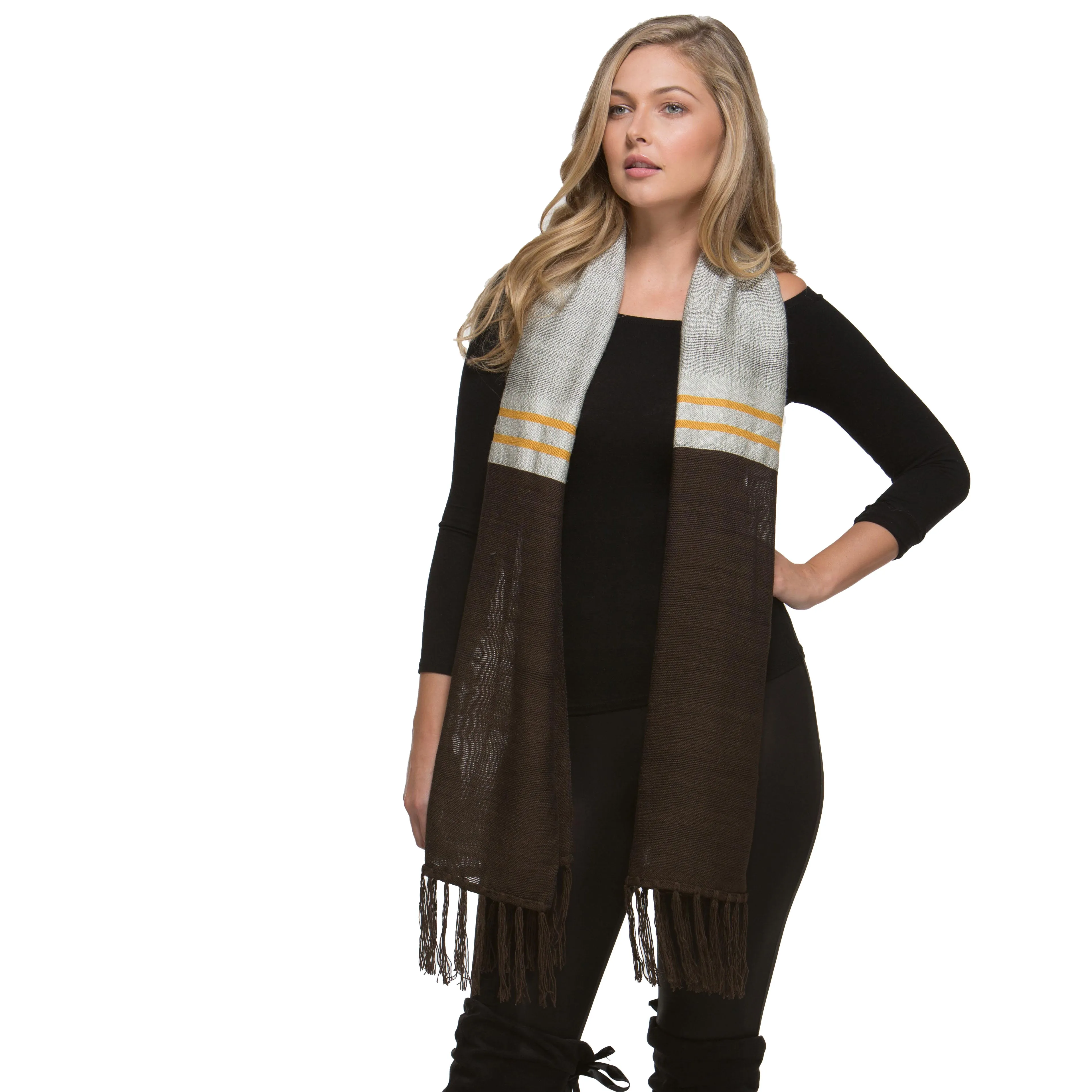 Merino Bamboo Scarf Sahara Contemporary The Tsandza Collection