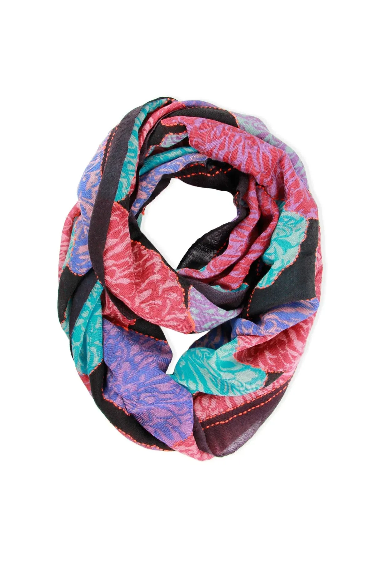 Morado Floral Infinty Scarf