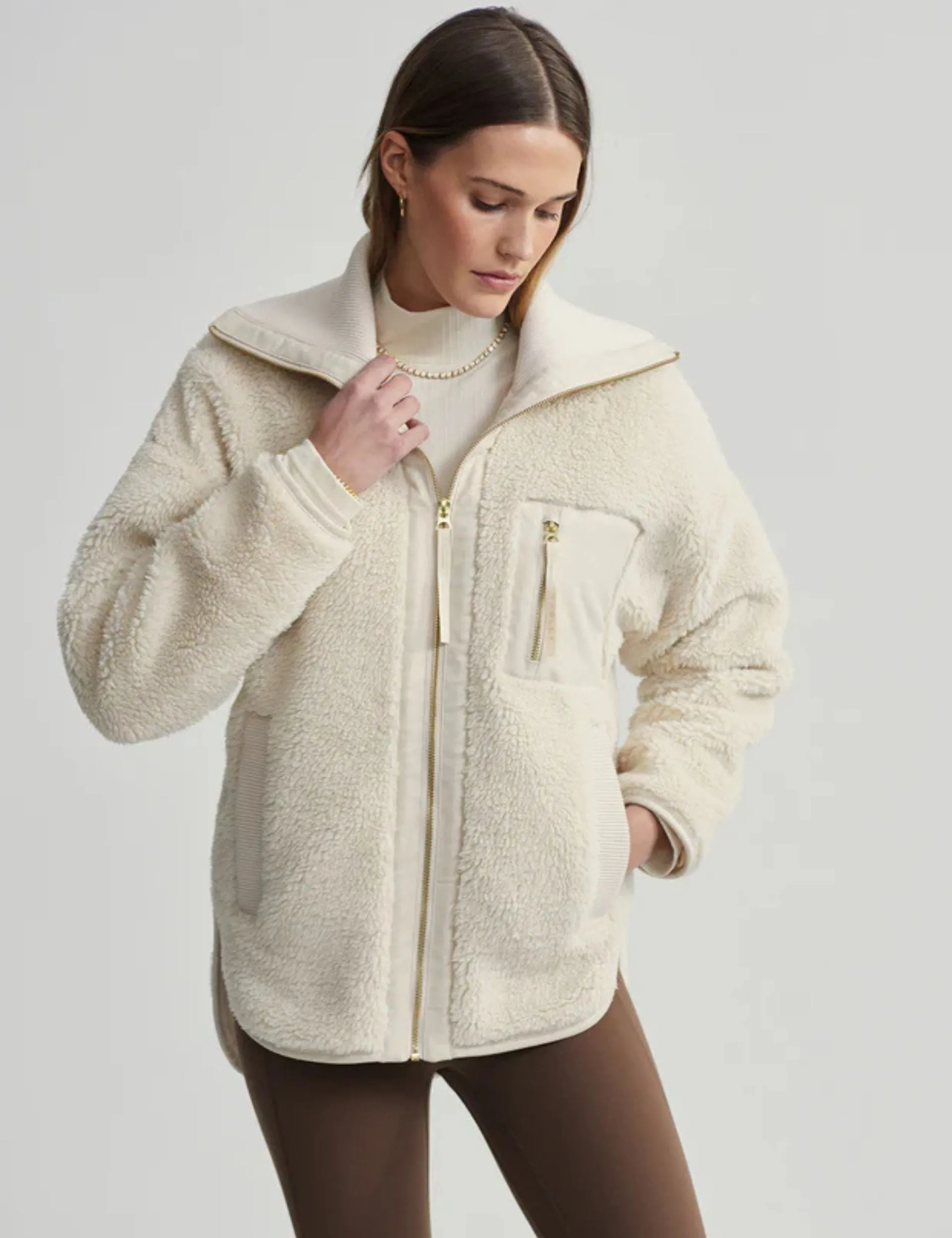 Myla Zip-Through Jacket - Sandshell