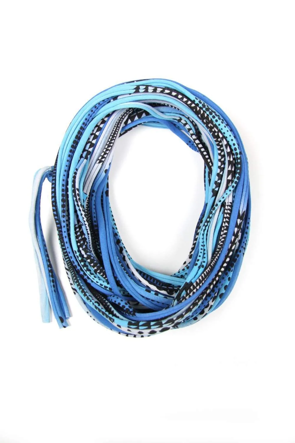 Necklush Cowl Scarf / Blue & Black / Unisex